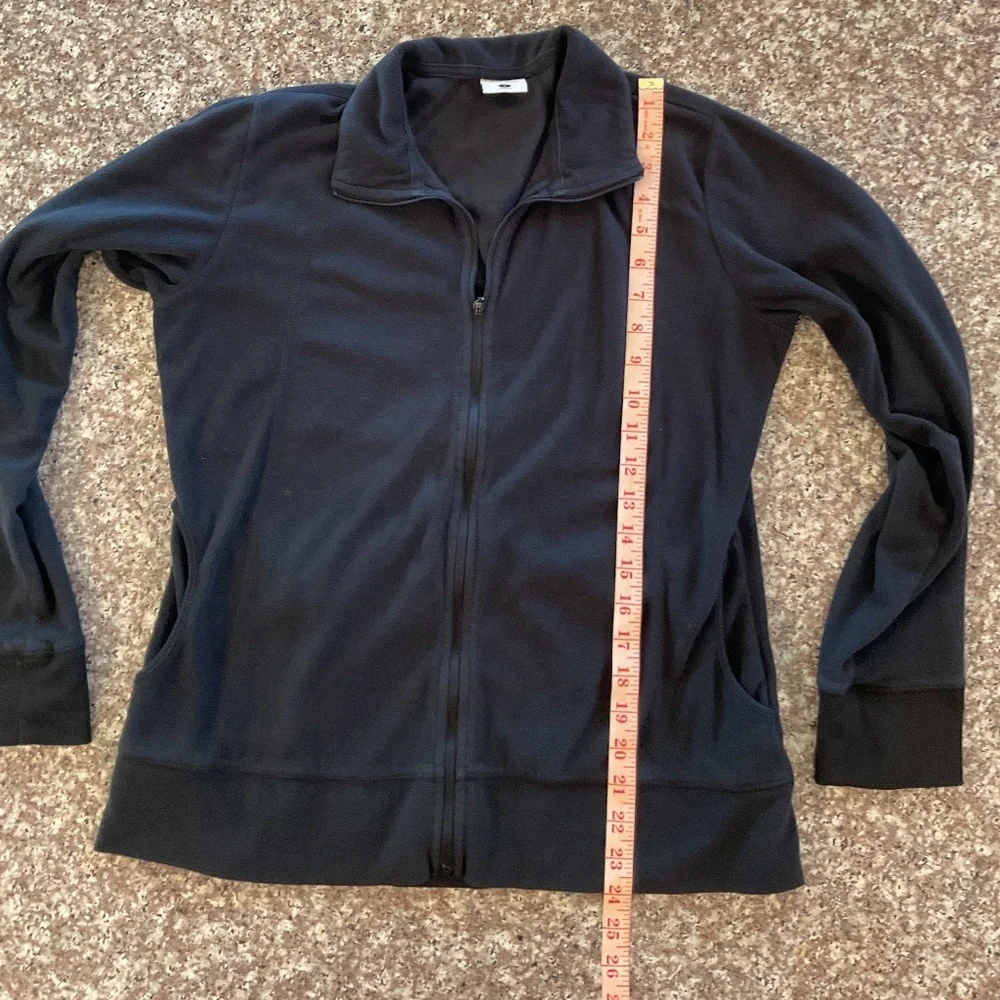 Columbia Lightweight Fleece Jacket full zip size large Black